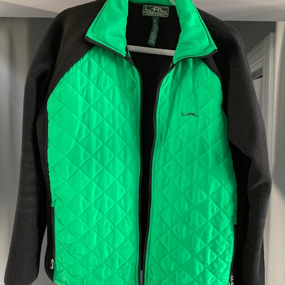 Lauren Ralph Lauren Jackets & Blazers - Lauren Ralph Lauren XL Green Quilted Fleece Jacket
